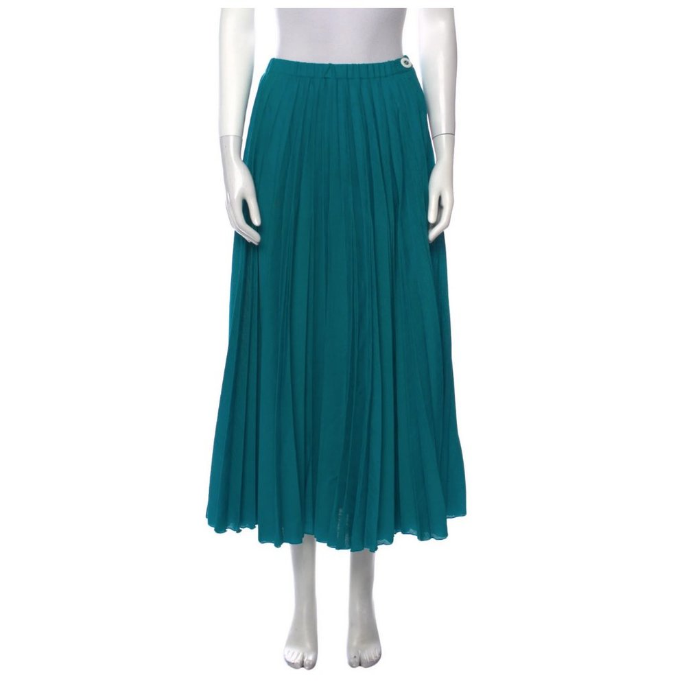Vintage Jeanne Marc Pleated Maxi Skirt